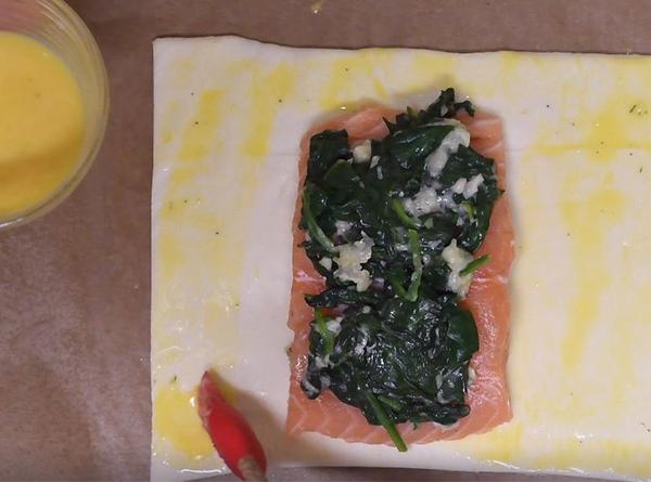 Salmon Wellington  - Step 5